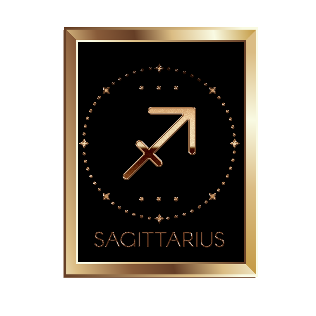 Gold Sagittarius zodiac sign png, Sagittarius sign PNG, Sagittarius gold PNG transparent images, golden Sagittarius png images